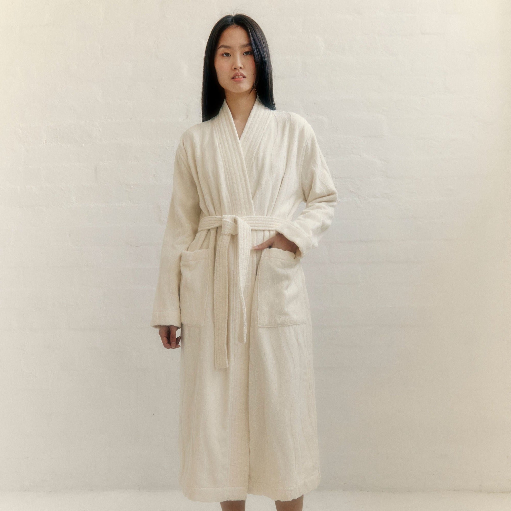 Sulis bath robe- Ivory