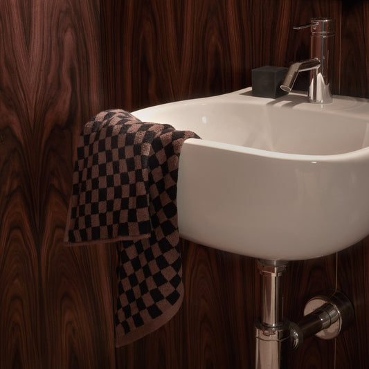 Josephine Hand Towel- TABAC & Noir