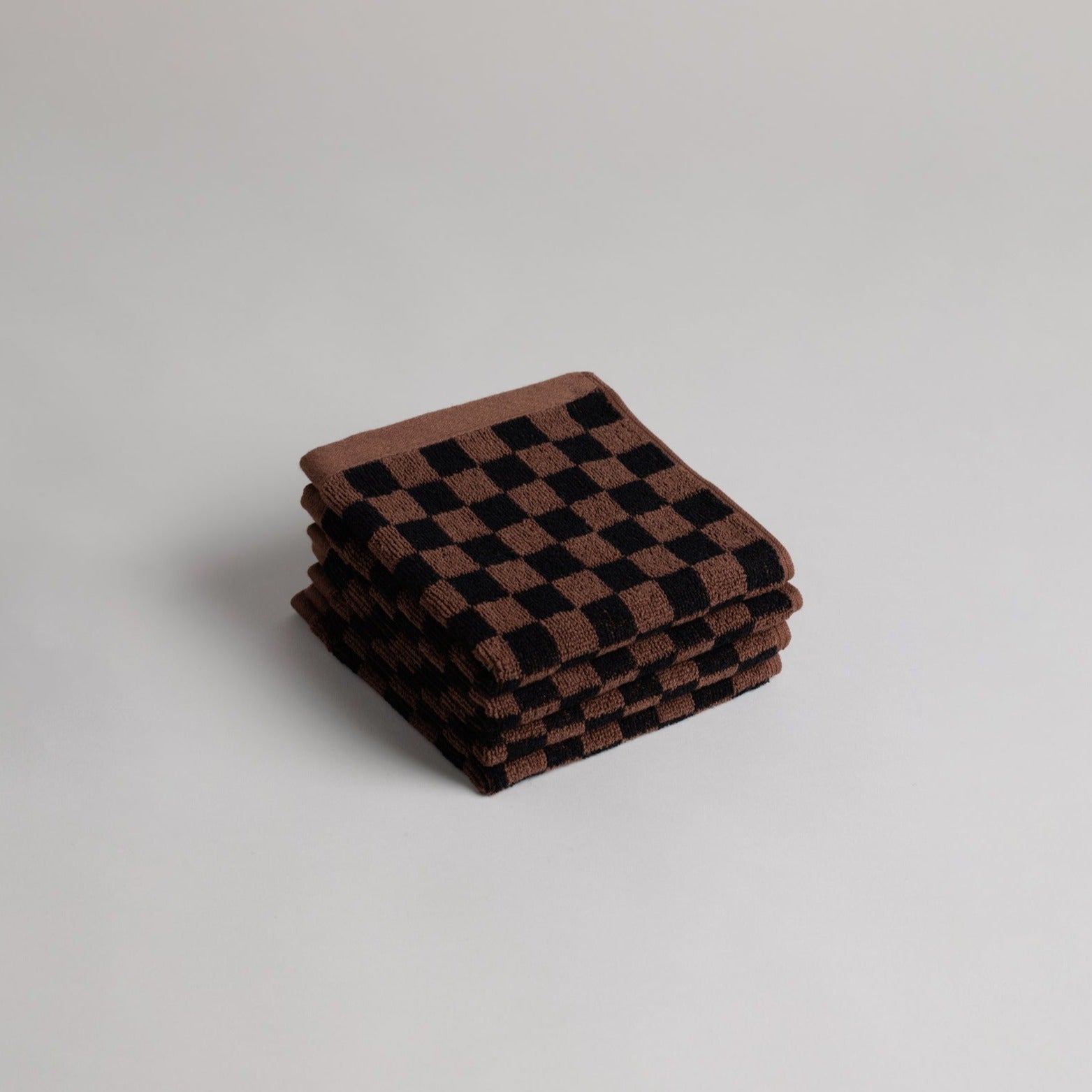 Quill Facecloth- Tabac & Noir