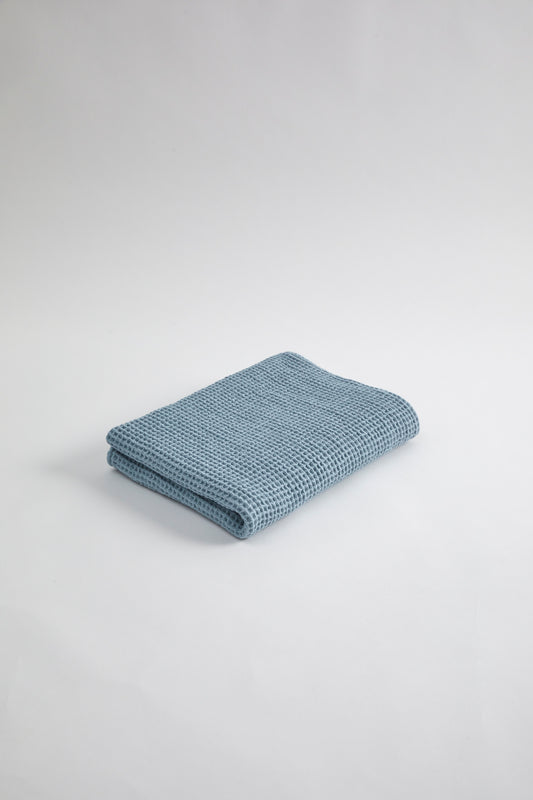 Waffle XL Bath Mat- Scandinavian Blue