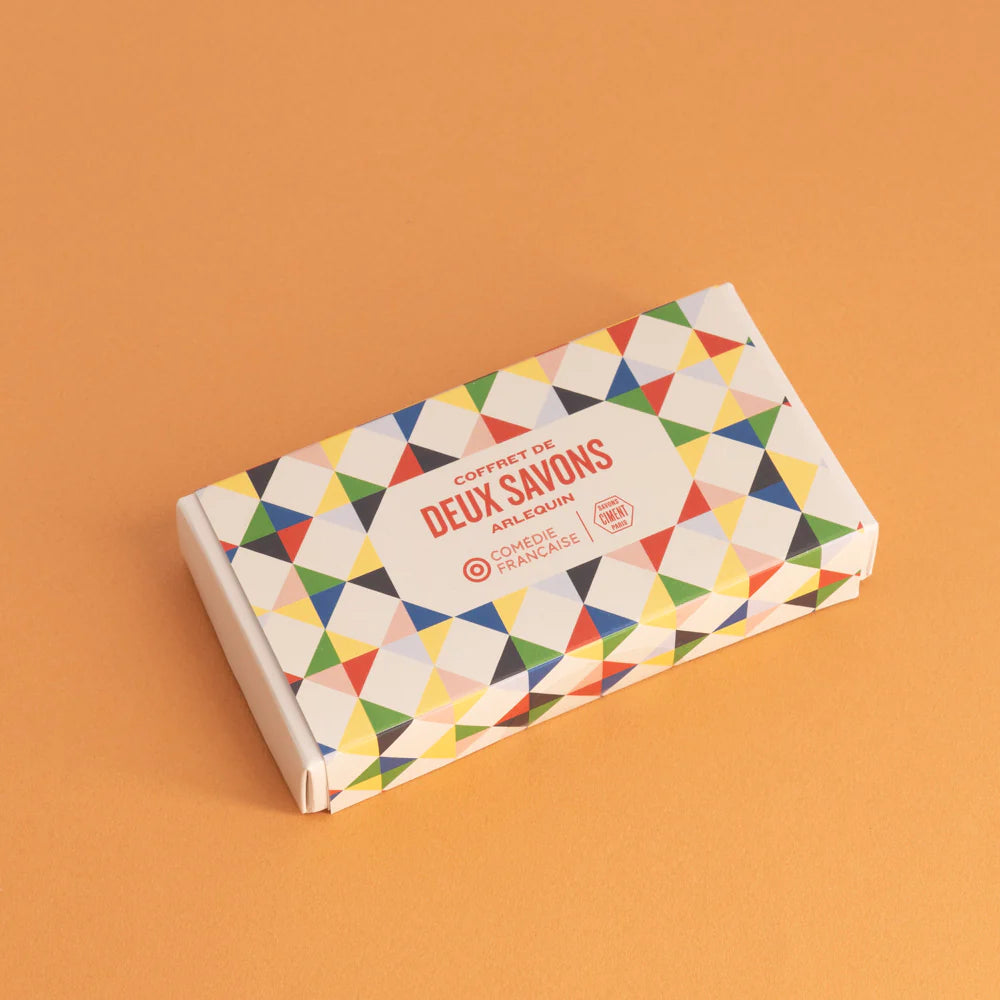 BOX OF 2 HARLEQUIN SOAPS - LA COMÉDIE FRANÇAISE