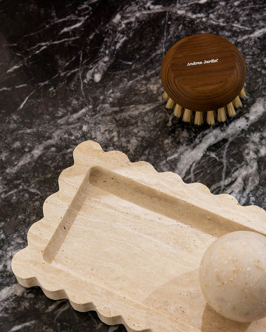 Palazzo Scalloped Bar- Beige Travertine