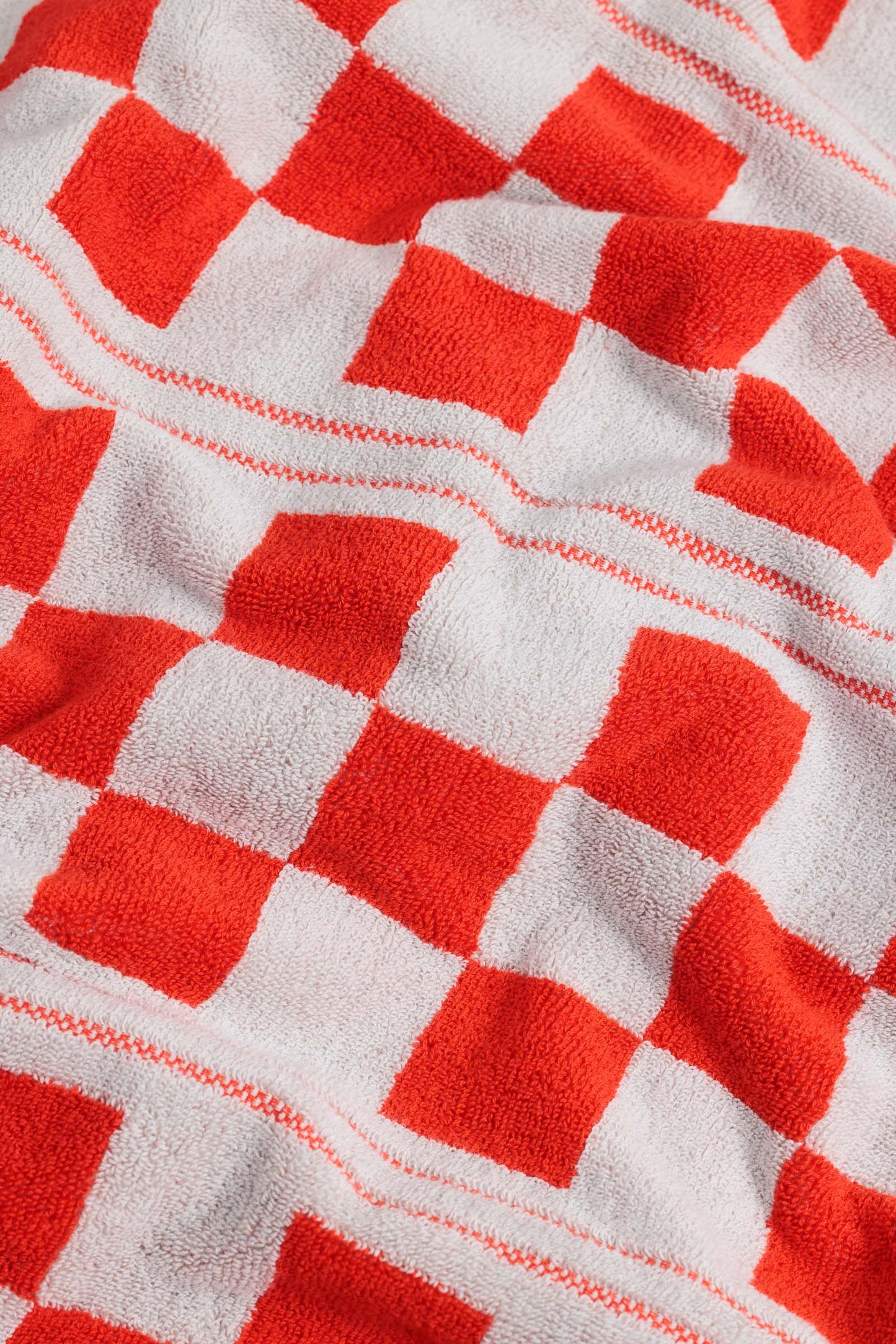 Busby Pool Towel- Cloud & Ranch Red