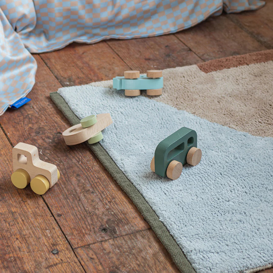 Figura Rug, Medium- Light Blue