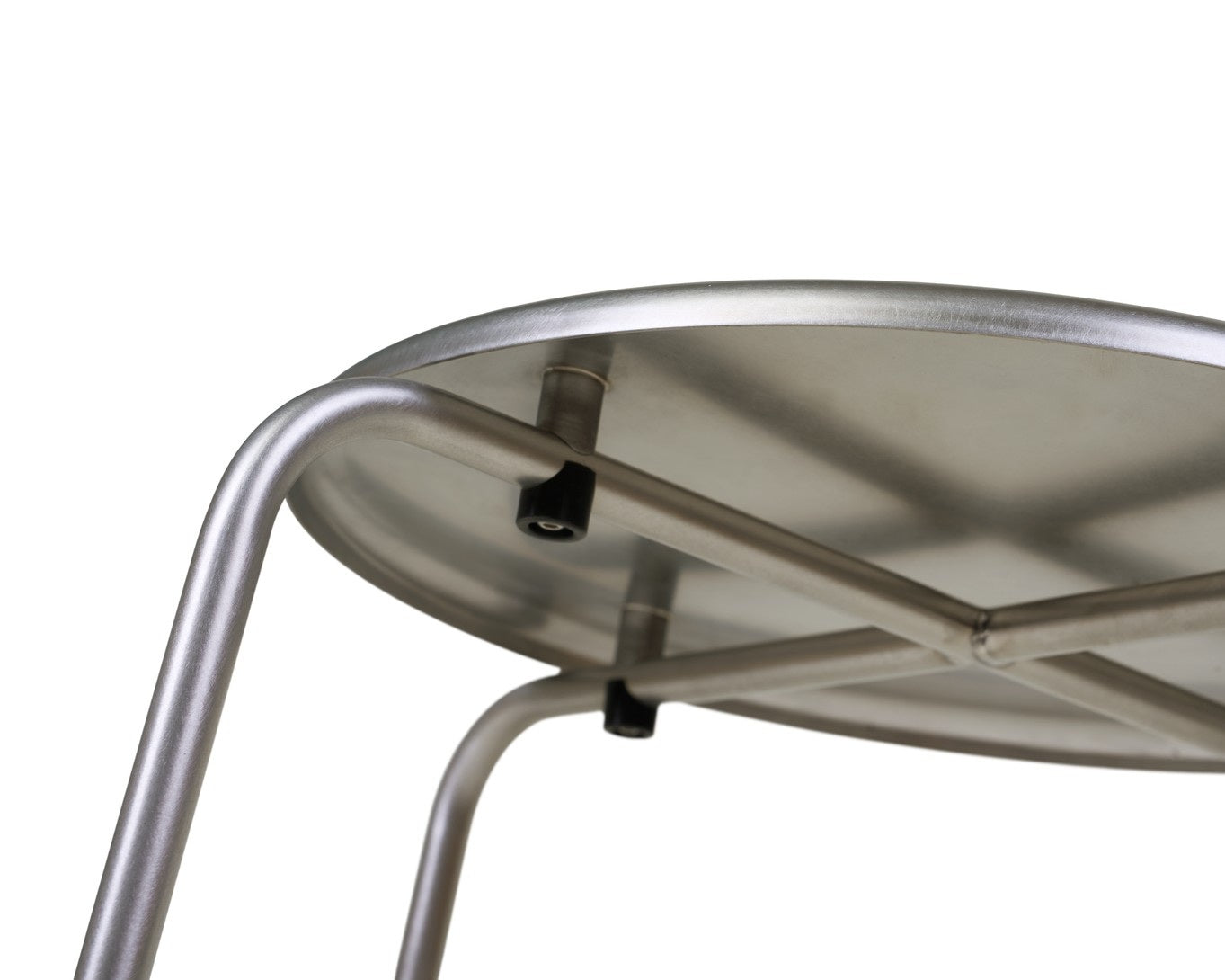 Petit Rond Stool- Stainless Steel