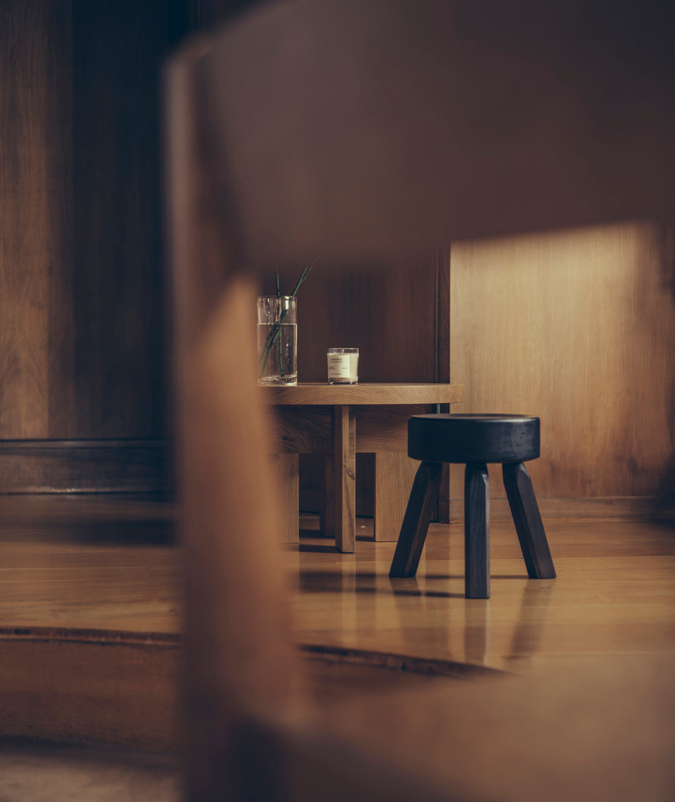 AML Stool- Dark Pine