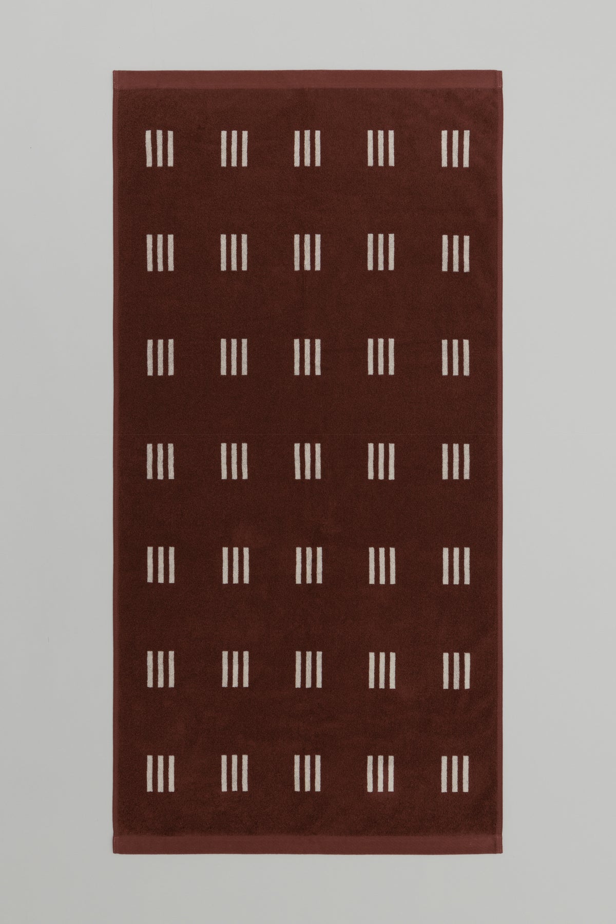 Claremont Bath Towel- Mudbrick & Crème