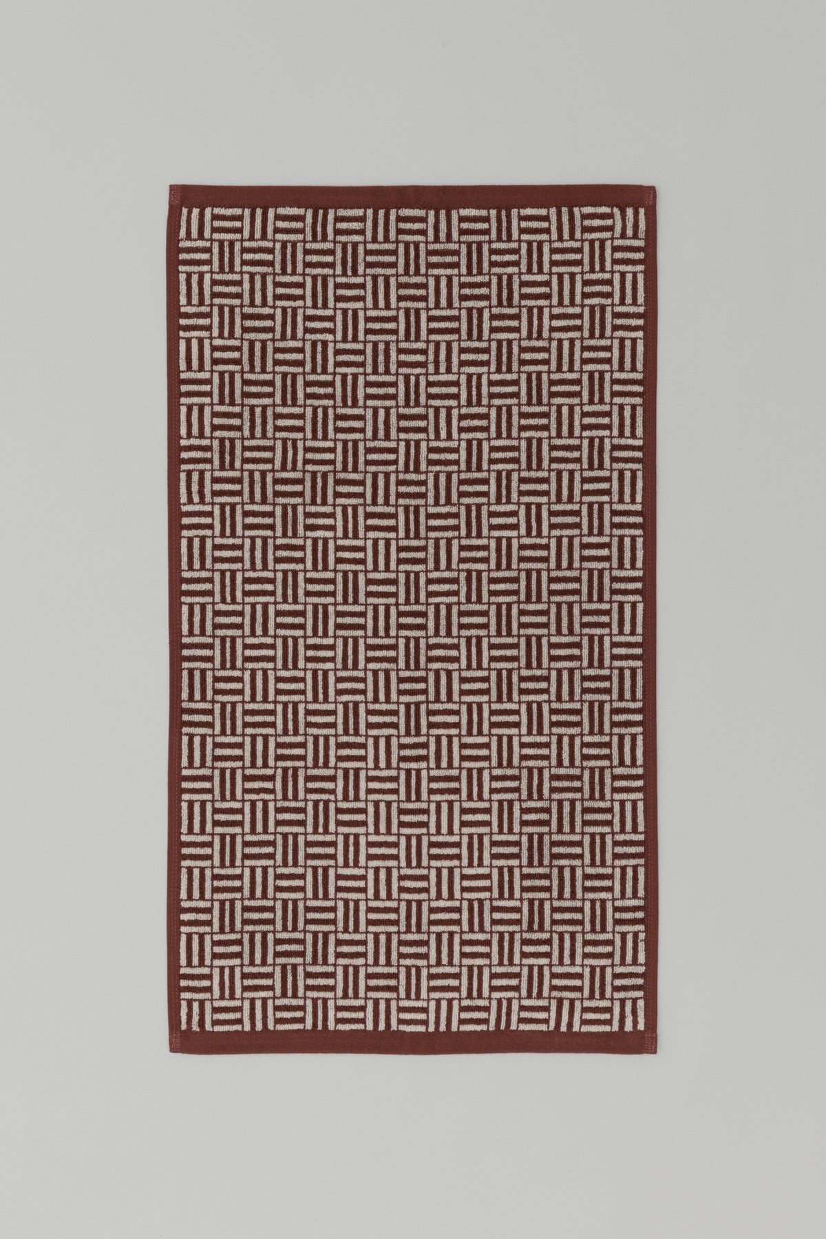 Torrens Hand Towel- Mudbrick & Crème