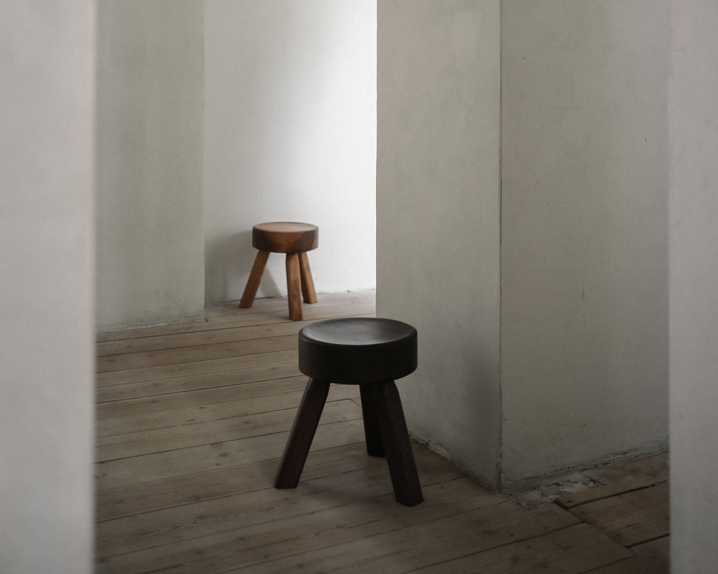 AML Stool- Dark Pine