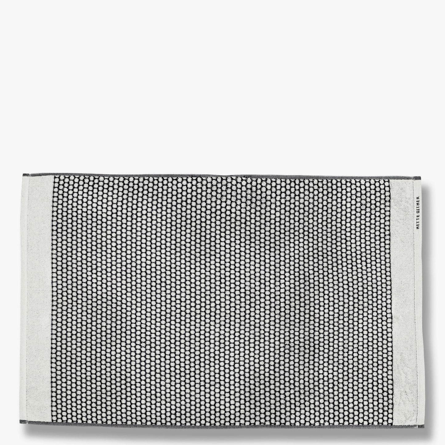 GRID Bath Mat- Black/Off-White