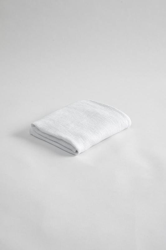 Waffle Hand Towel- Optic White