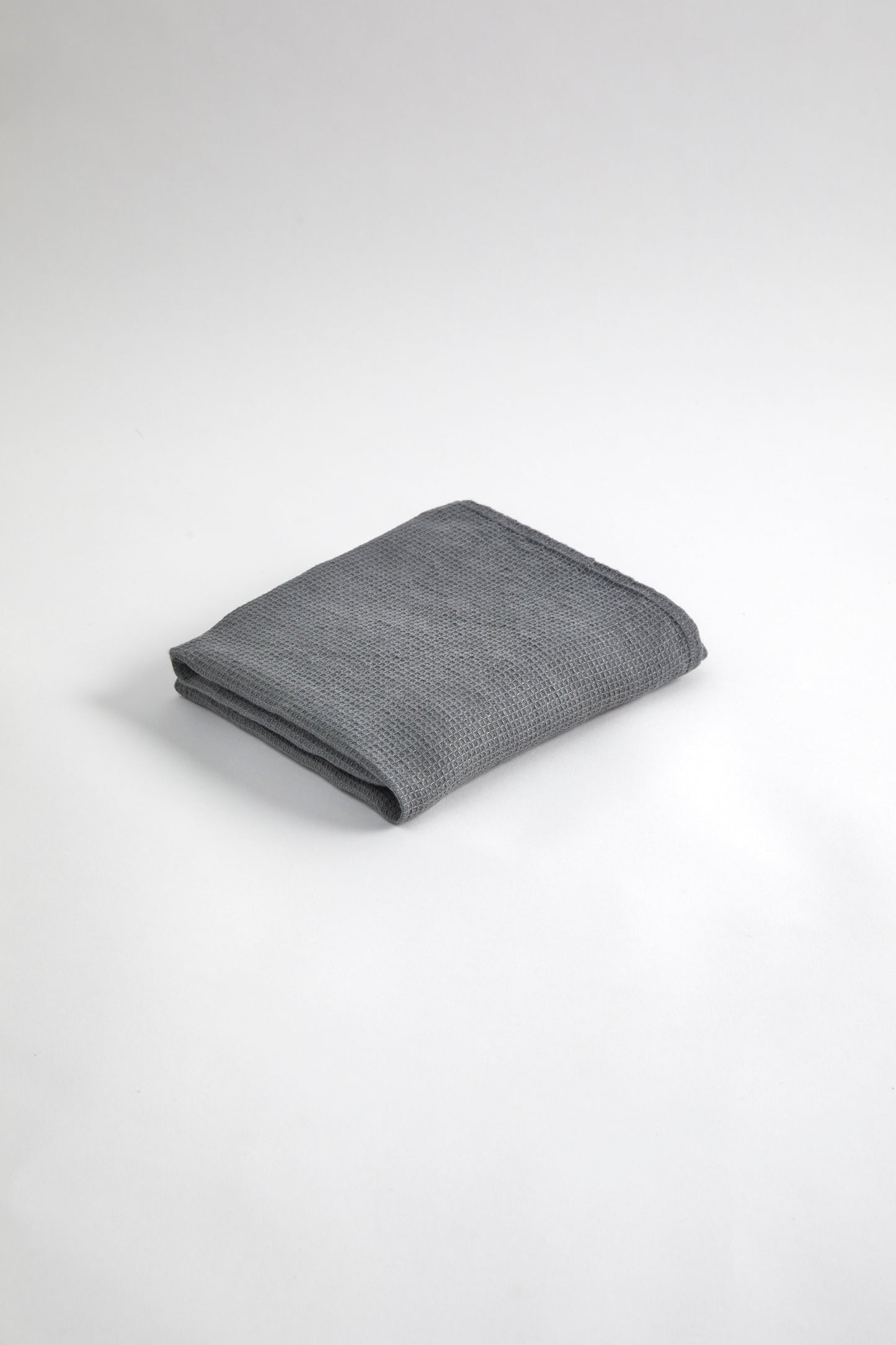 Waffle Hand Towel- Real Grey