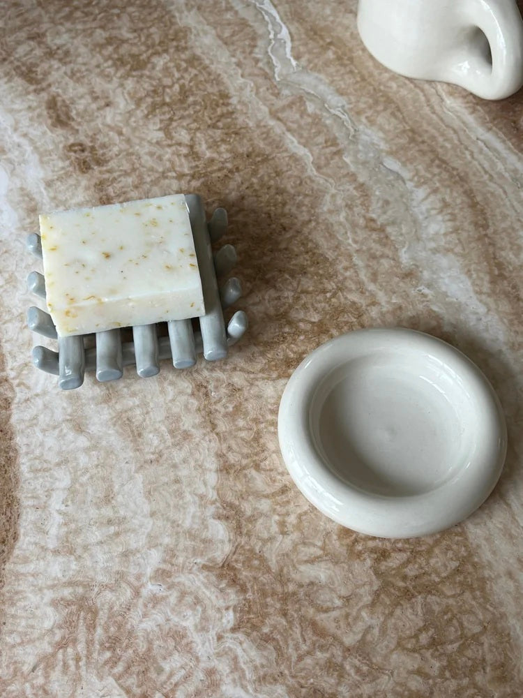 Grid Soap Dish- Steel