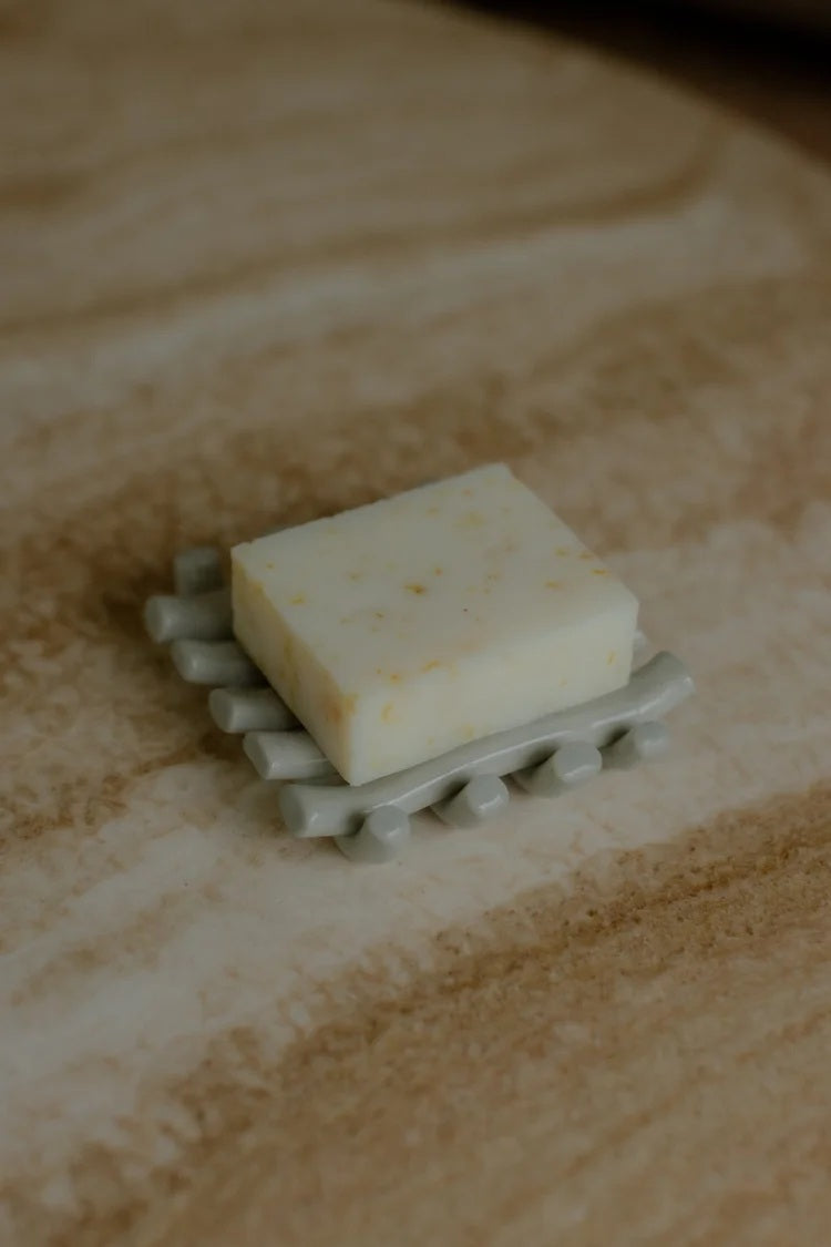 Grid Soap Dish- Steel