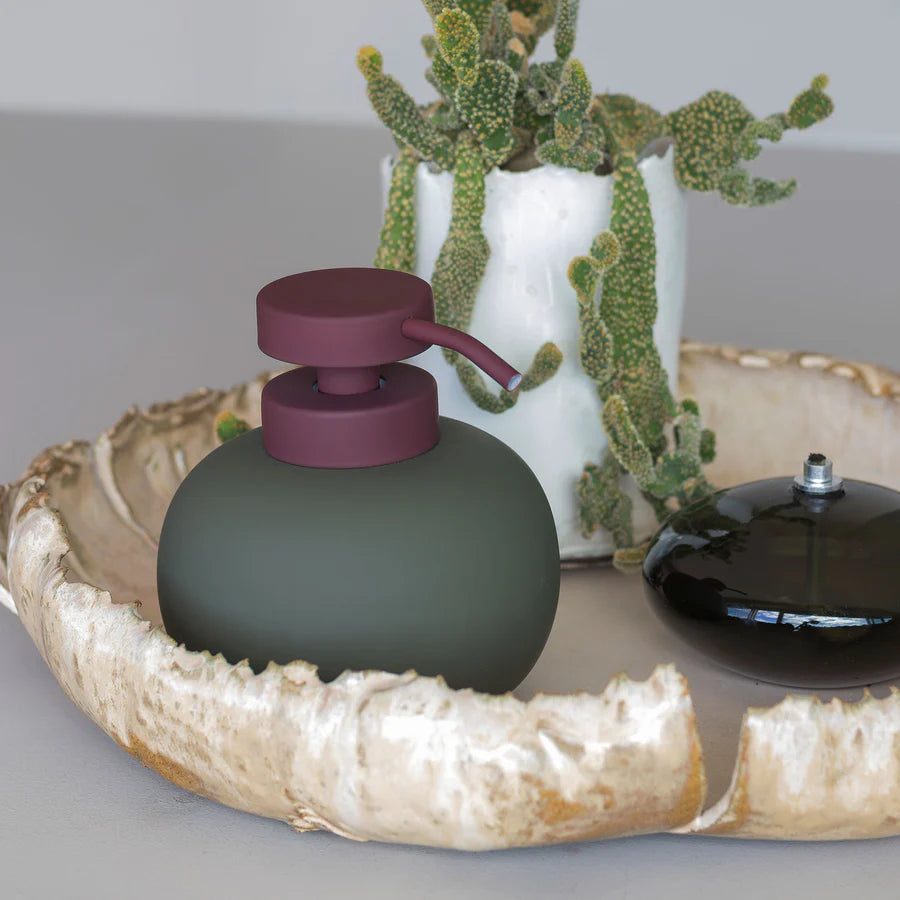 LOTUS PLAY Soap Dispenser Low- Dark Olive