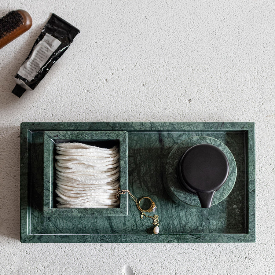 Marble deco tray- Dark Forest