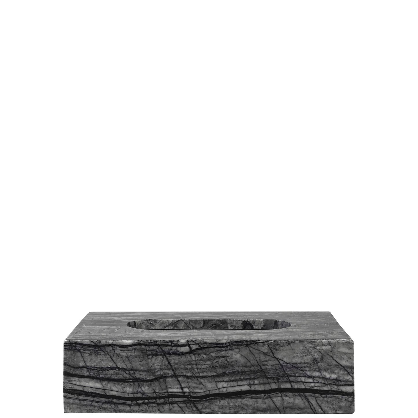 Marble tissue cover- Black/Grey