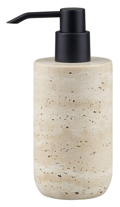 Travertine Dispenser, Tall- Linen