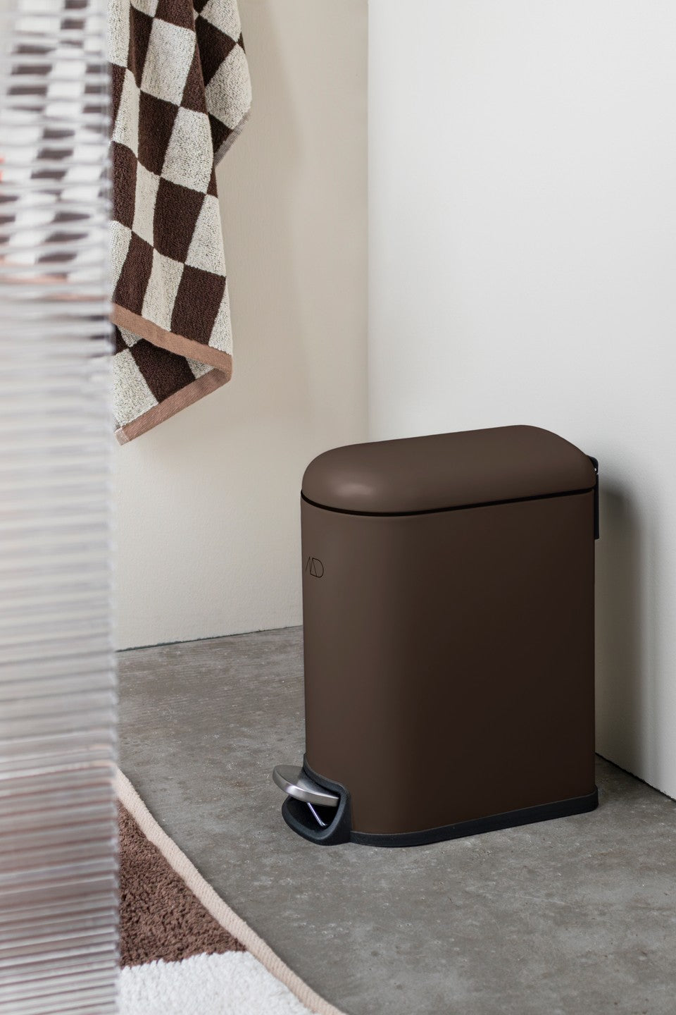 MINI-WALTHER Pedal Bin- Brown