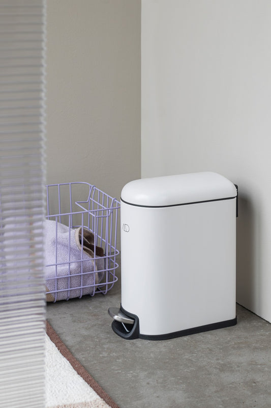 MINI-WALTHER Pedal Bin- Off-White
