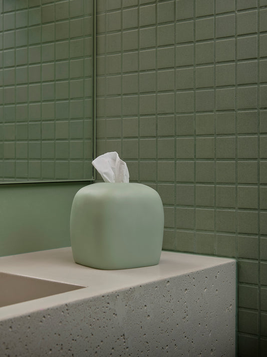 Arc Tissue Box- Sage