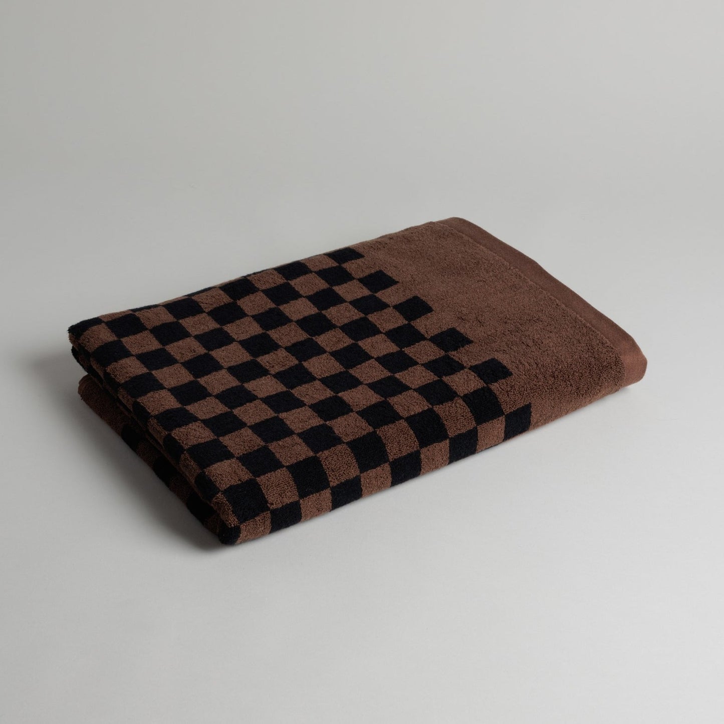 Roman Pool Towel- Tabac & Noir