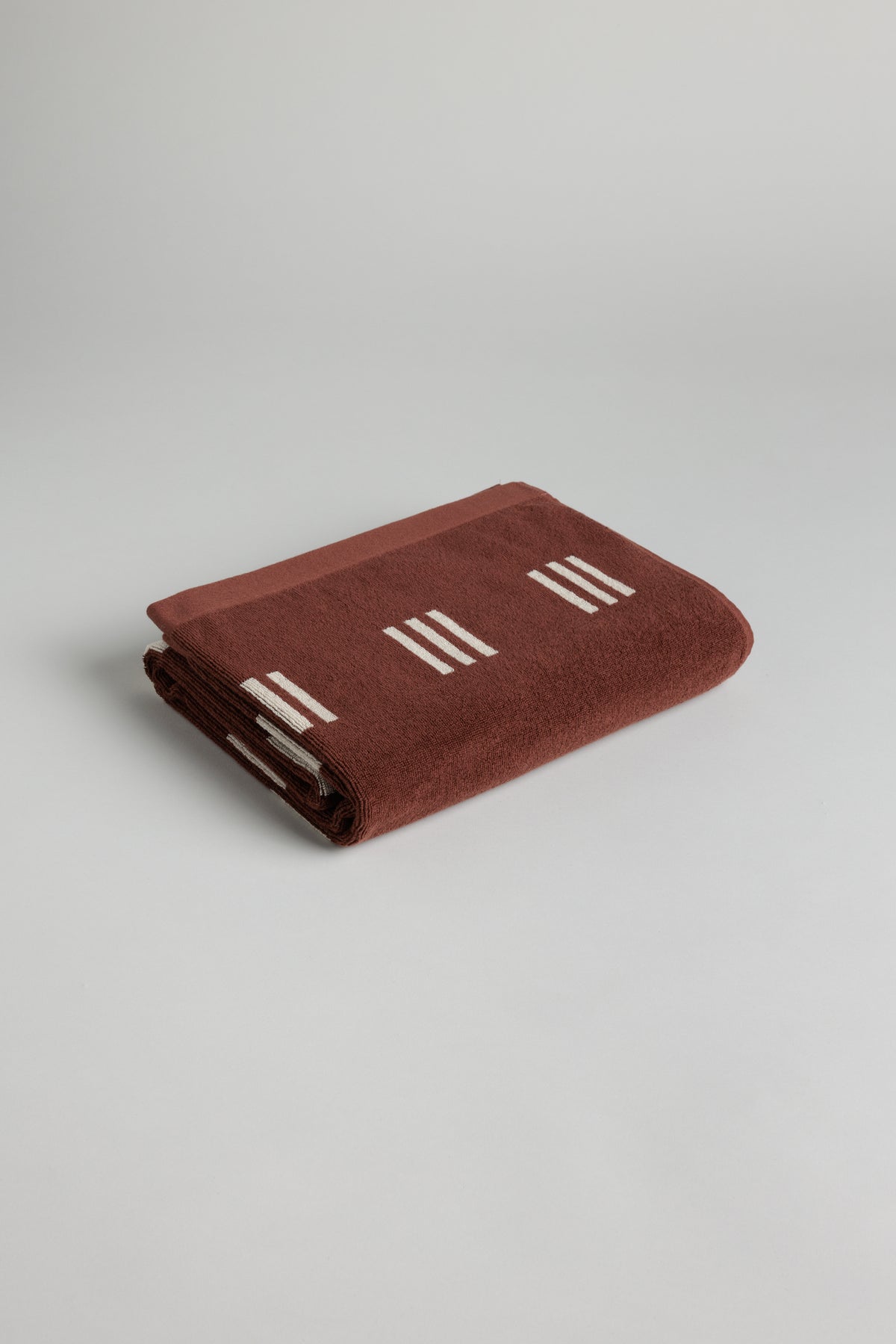 Claremont Bath Towel- Mudbrick & Crème