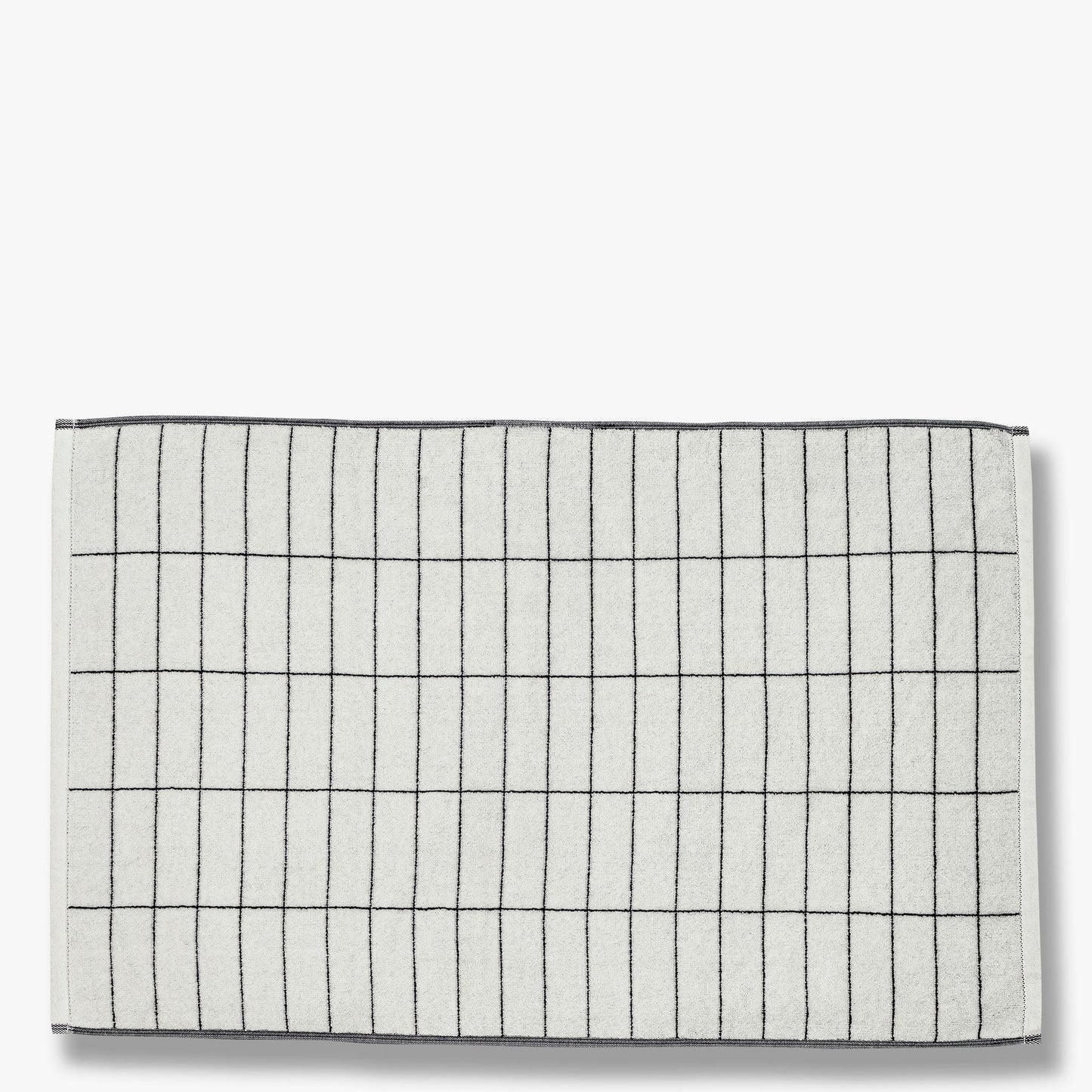 TILE STONE Bath Mat- Black/Off-White