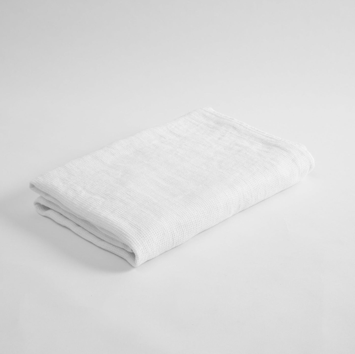 Waffle Bath Towel- Optic White