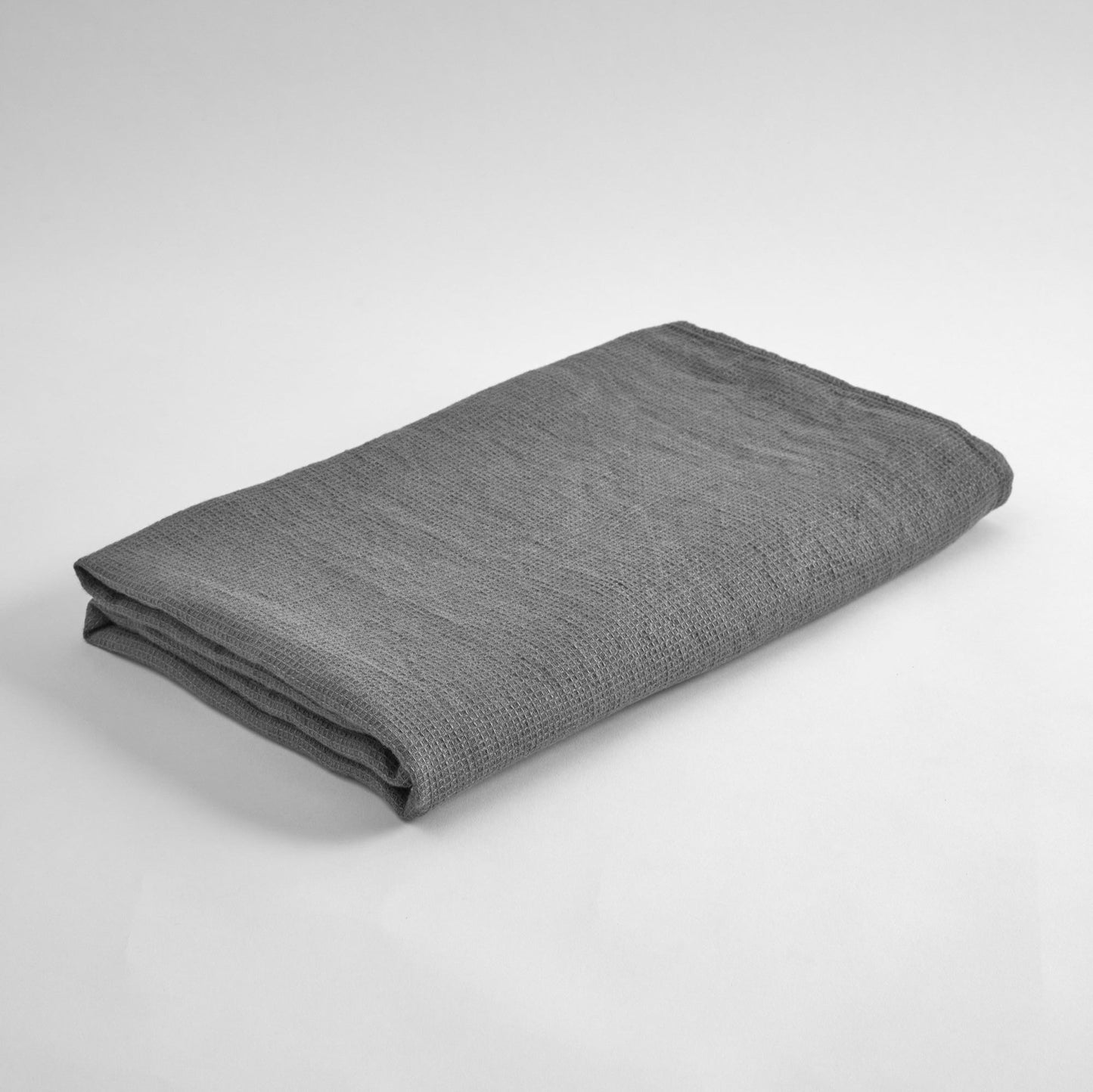 Waffle Bath Towel- Real Grey