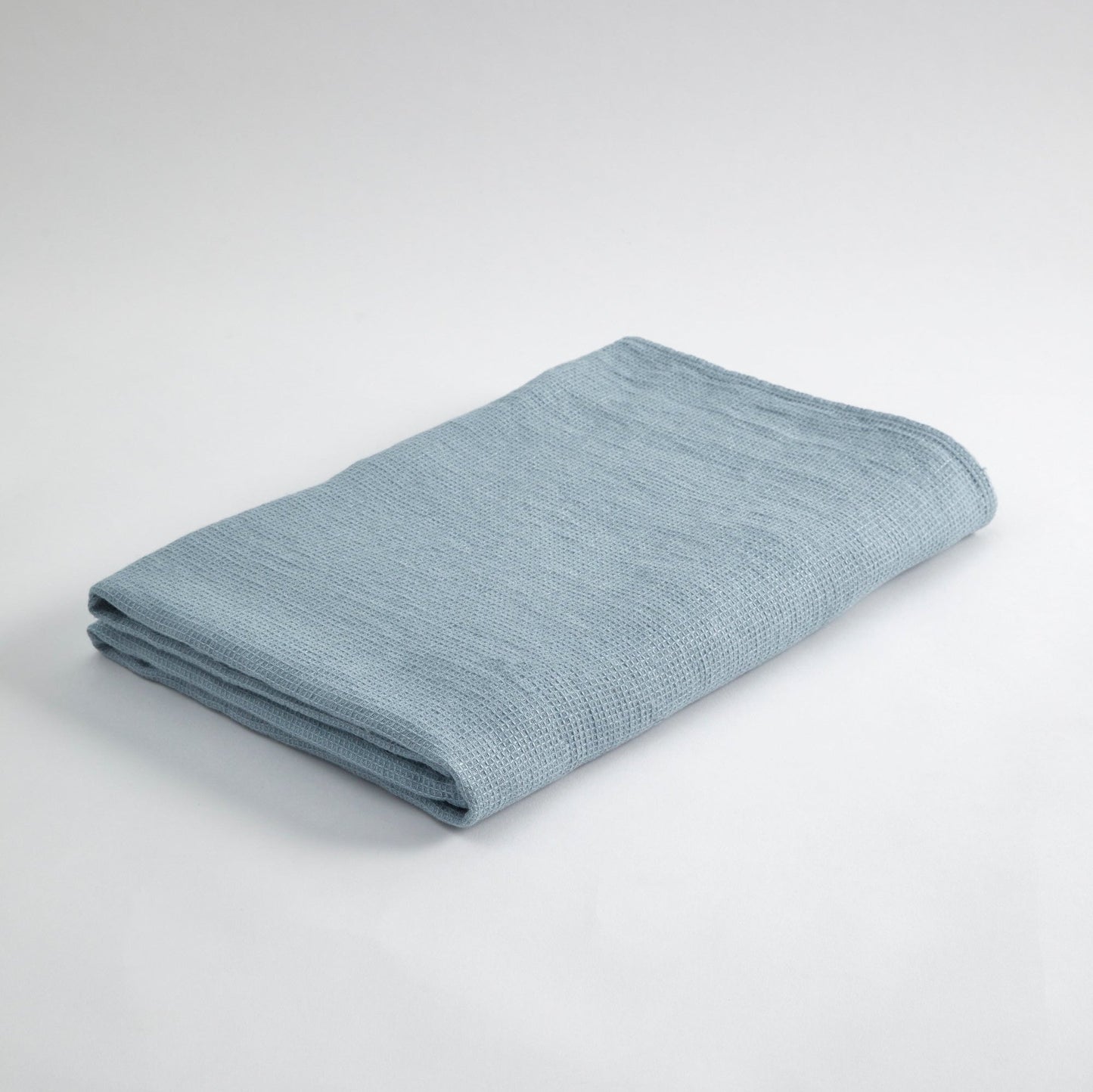 Waffle Bath Towel- Scandinavian Blue