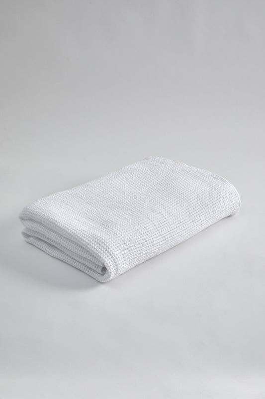 Waffle XL Bath Towel- Optic White