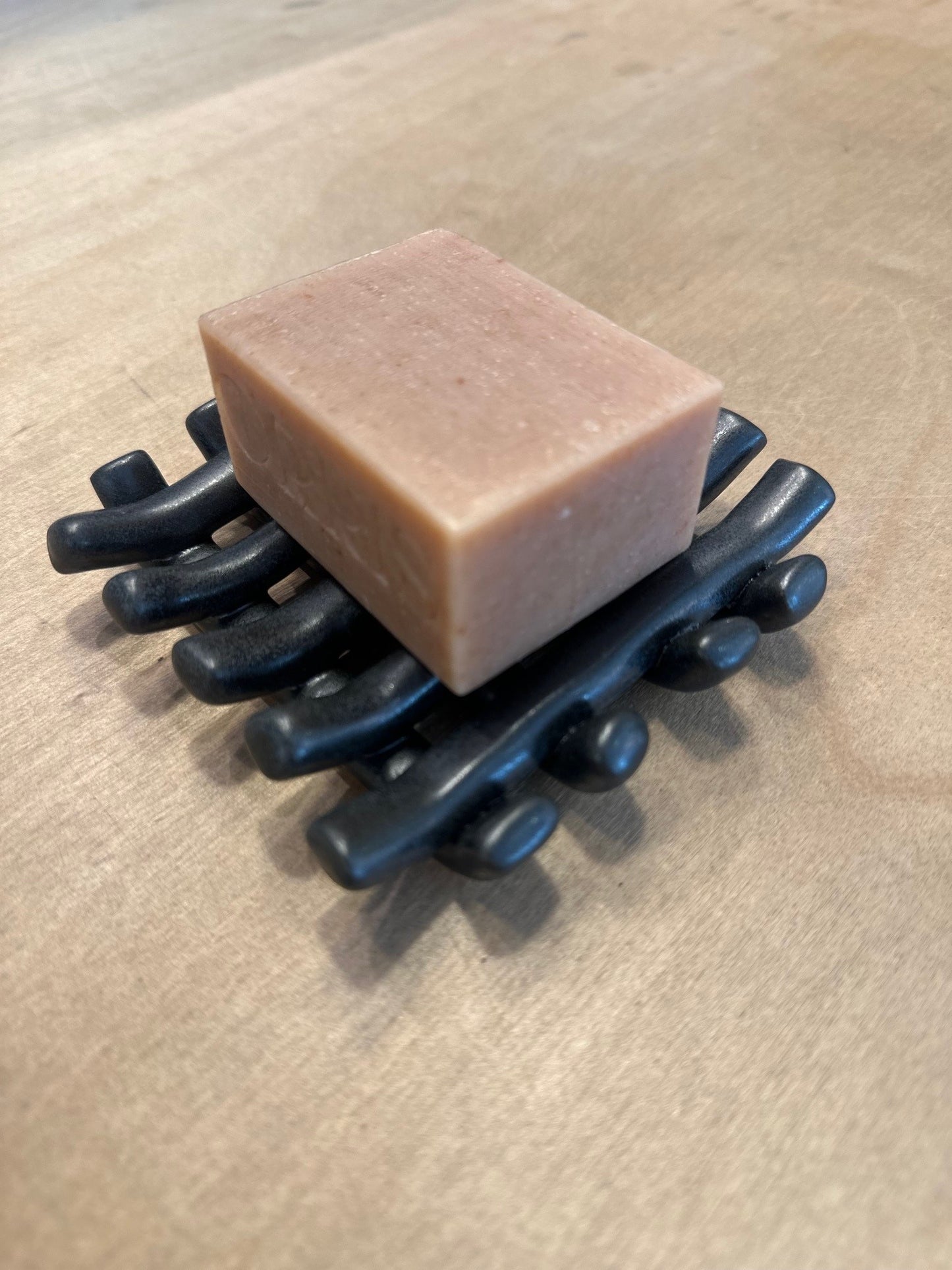 Grid Soap Dish- Black Ash