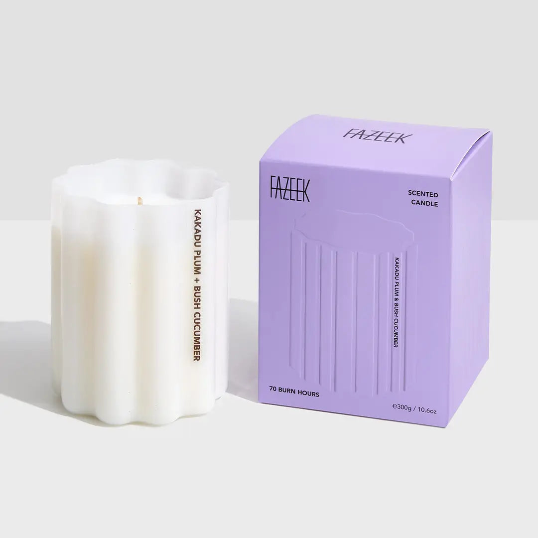 Wave Candle- Kakadu Plum + Bush Cucumber