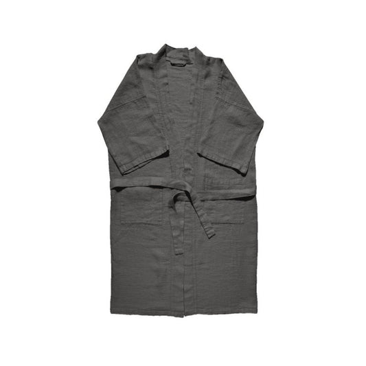 Waffle Kimono- Real Grey