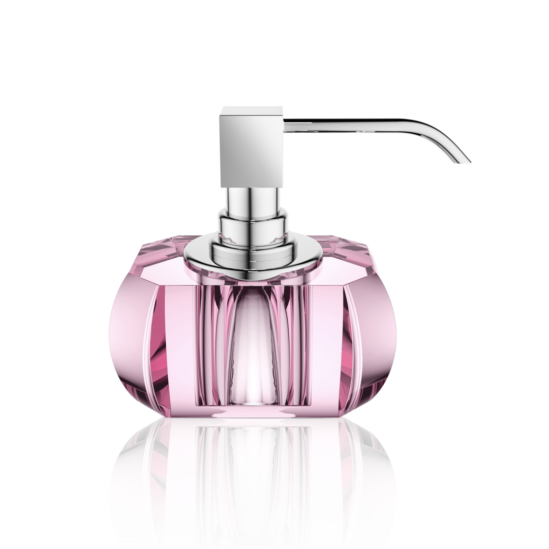 Kristall Soap Dispenser- Pink
