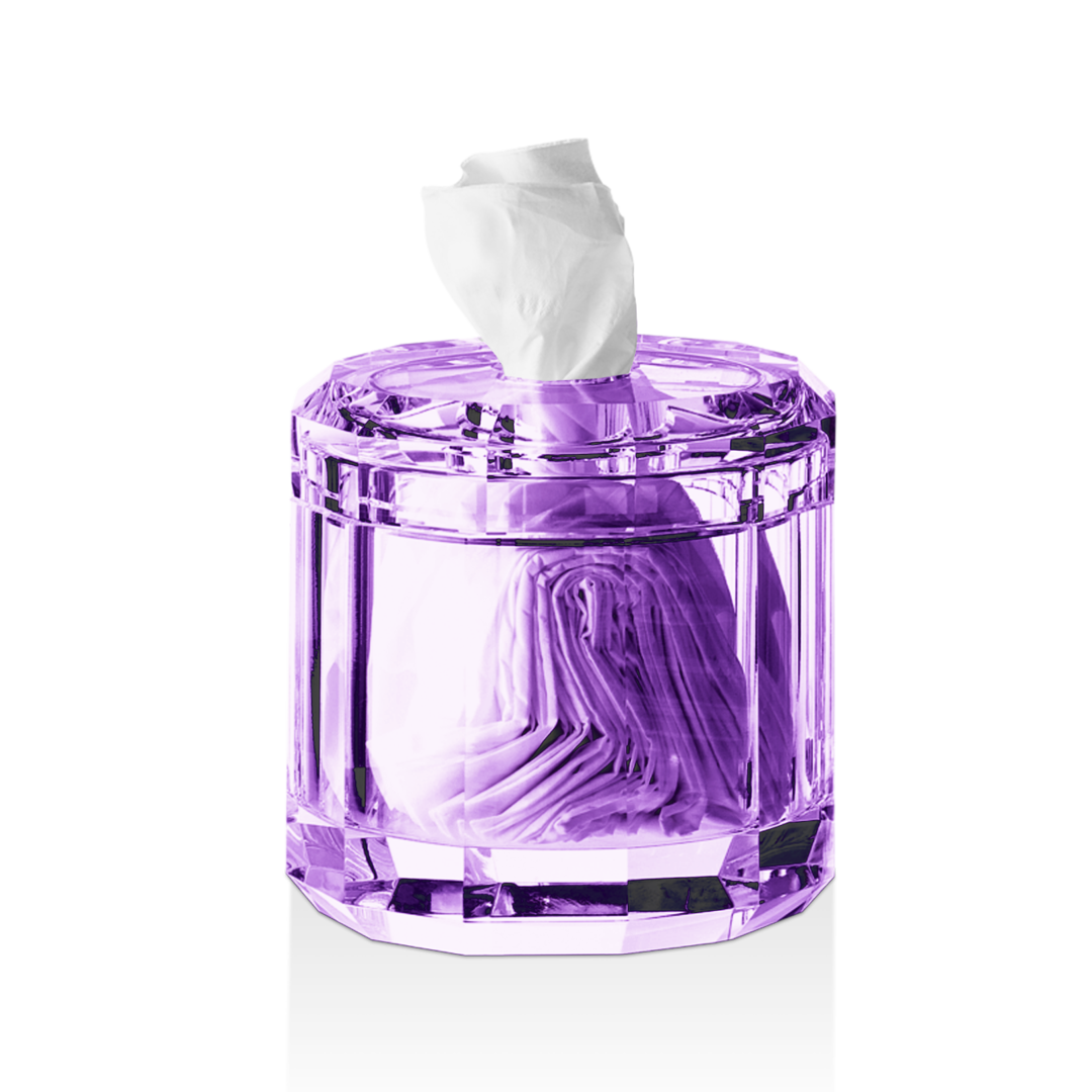Kristall Tissue box- Violet
