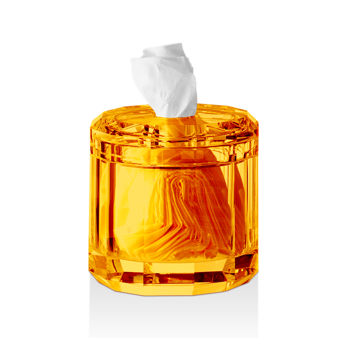 Kristall Tissue box- Amber