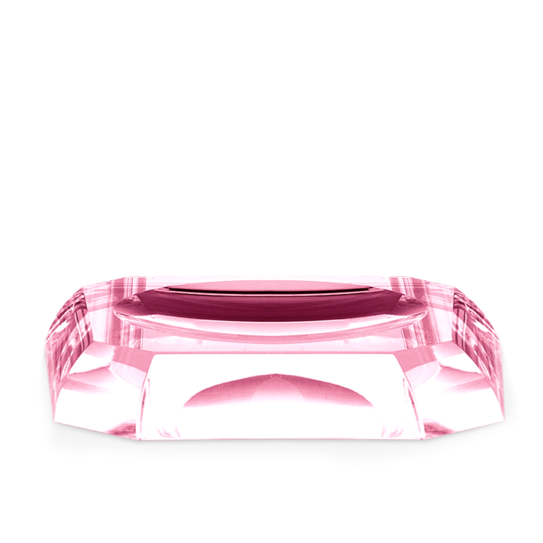 Kristall Soap Dish- Pink