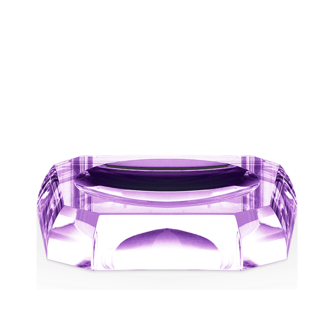 Kristall Soap Dish- Violet