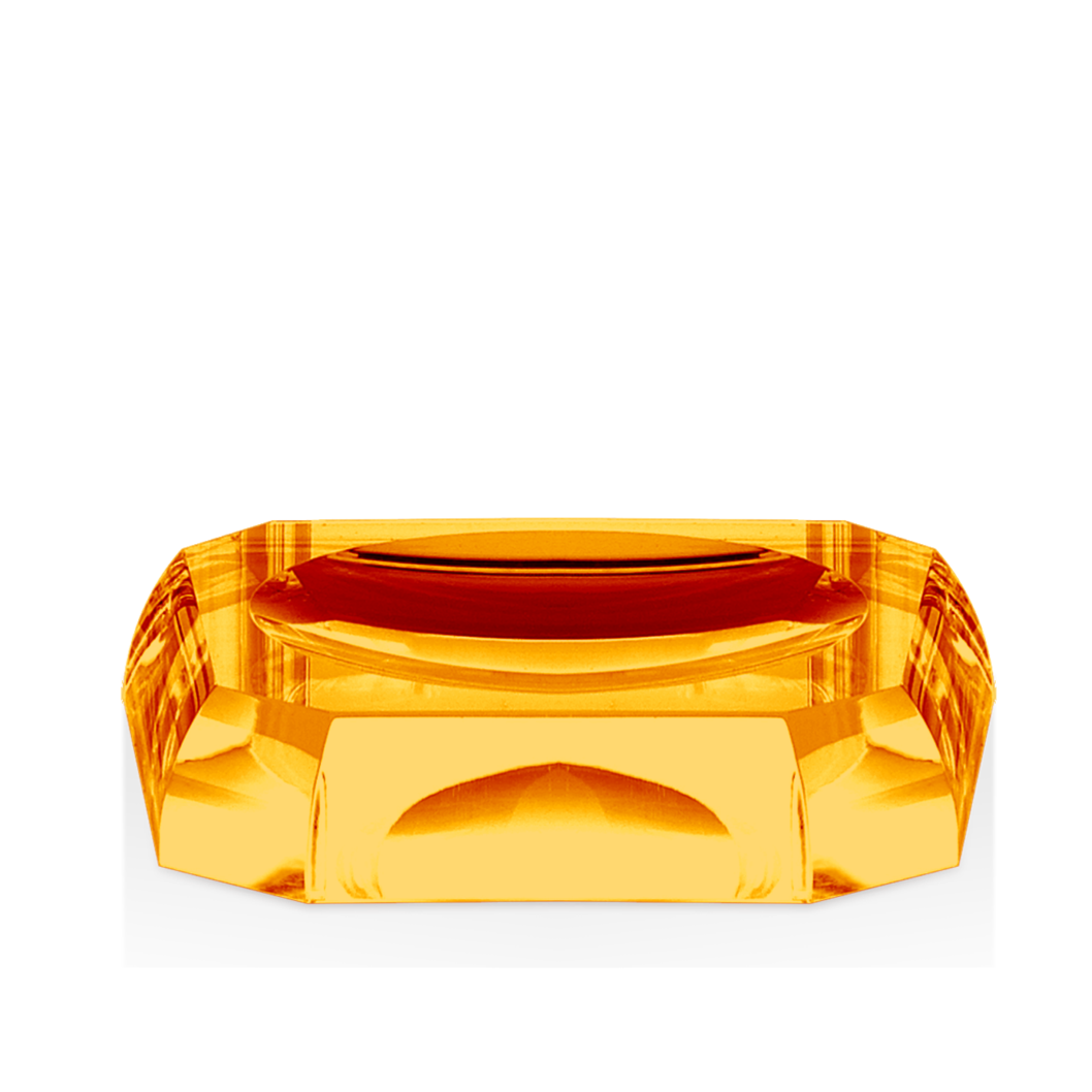 Kristall Soap Dish- Amber