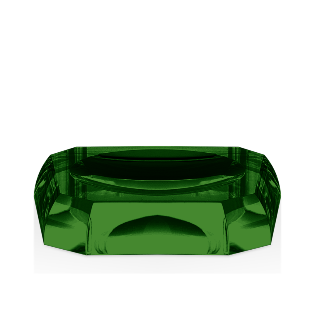 Kristall Soap Dish- English Green