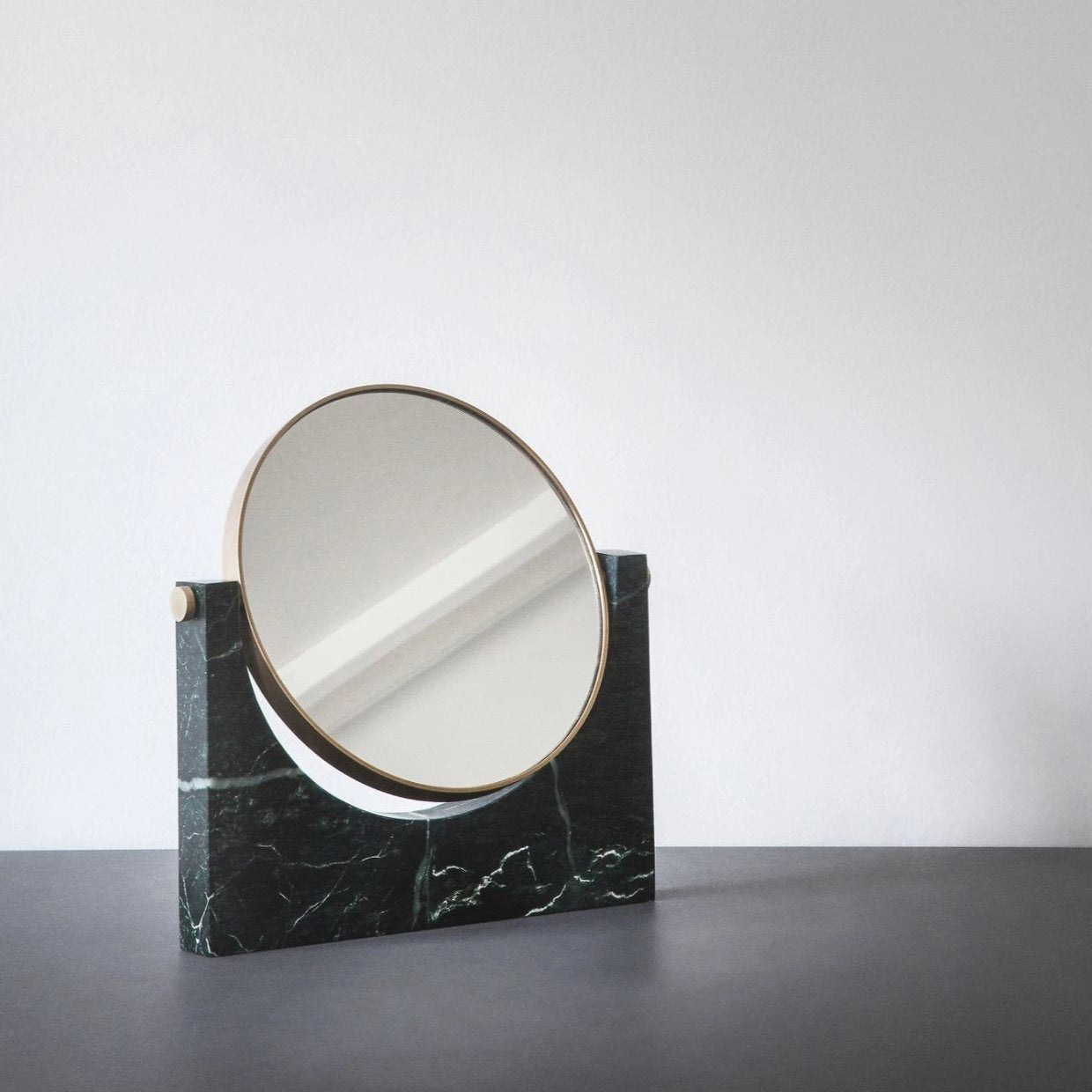 Pepe Marble Mirror- Brass/Green