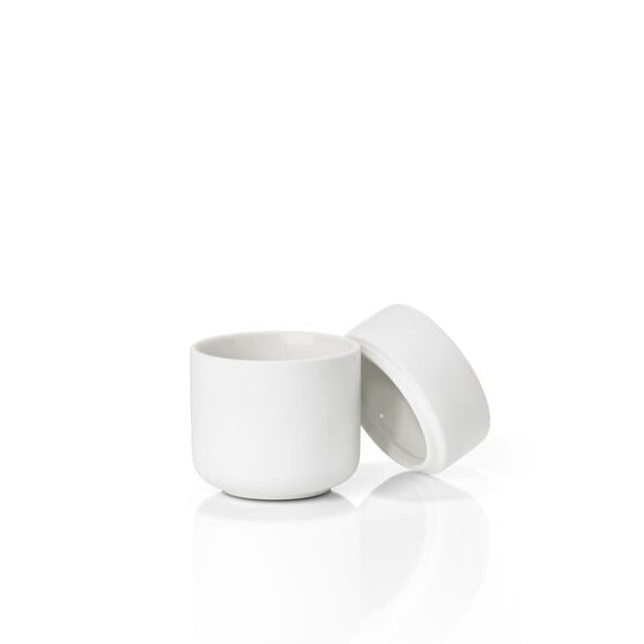 Ume Jar with Lid- White
