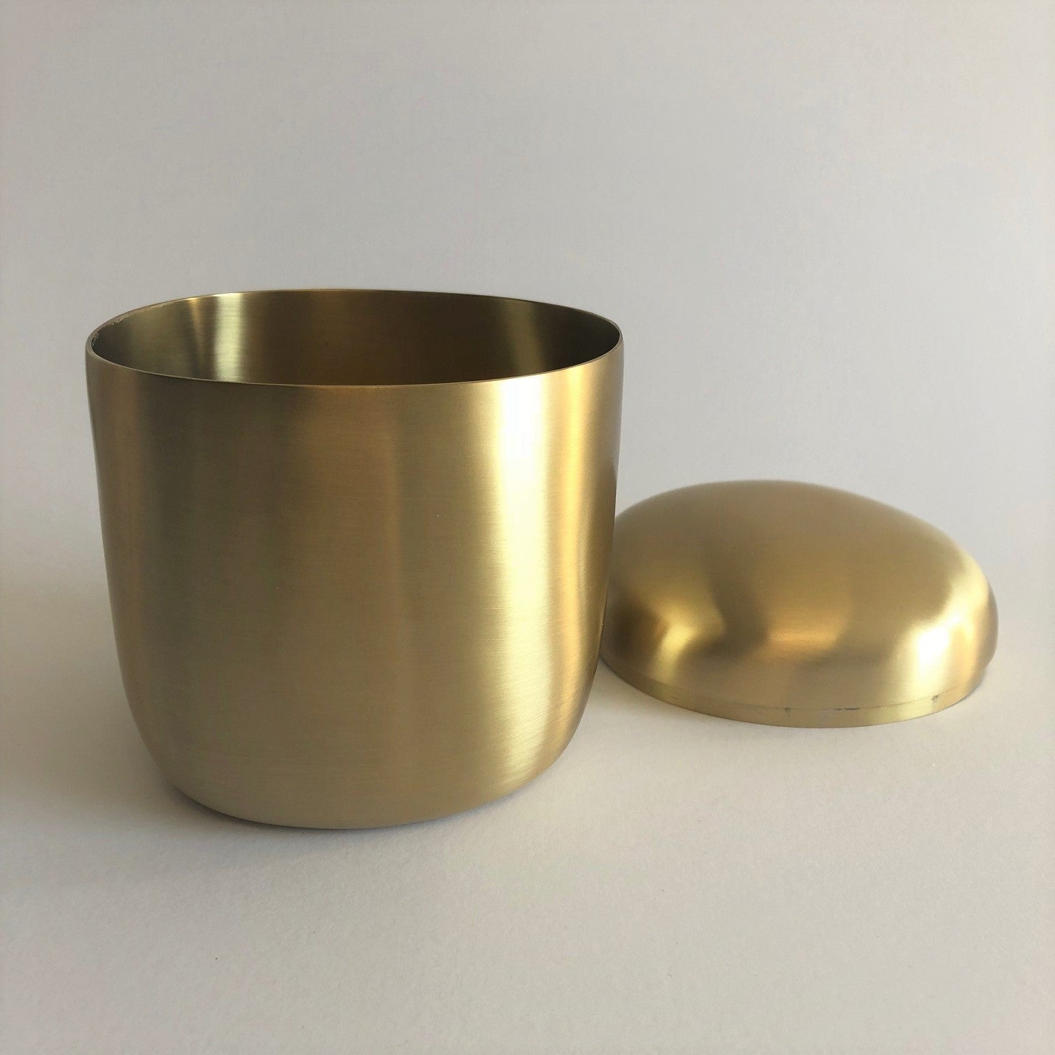 Lidded Box- Brushed Brass