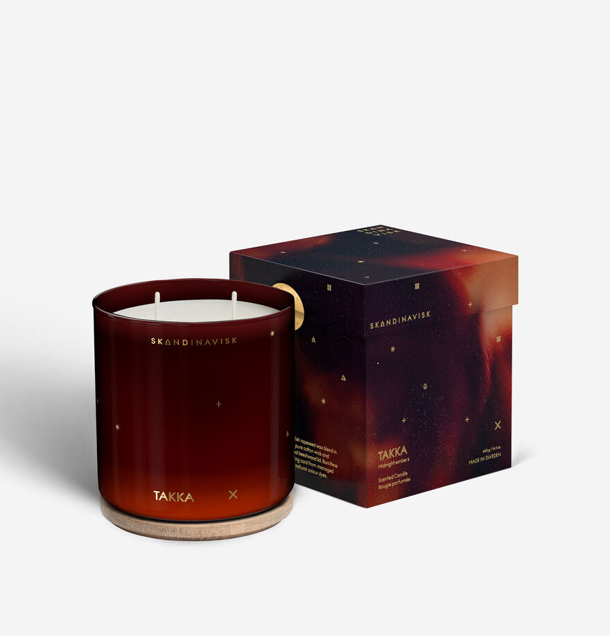 TAKKA Scented Candle (Midnight Embers) 400g