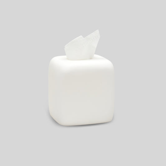 Cuadrado Tissue Box- White