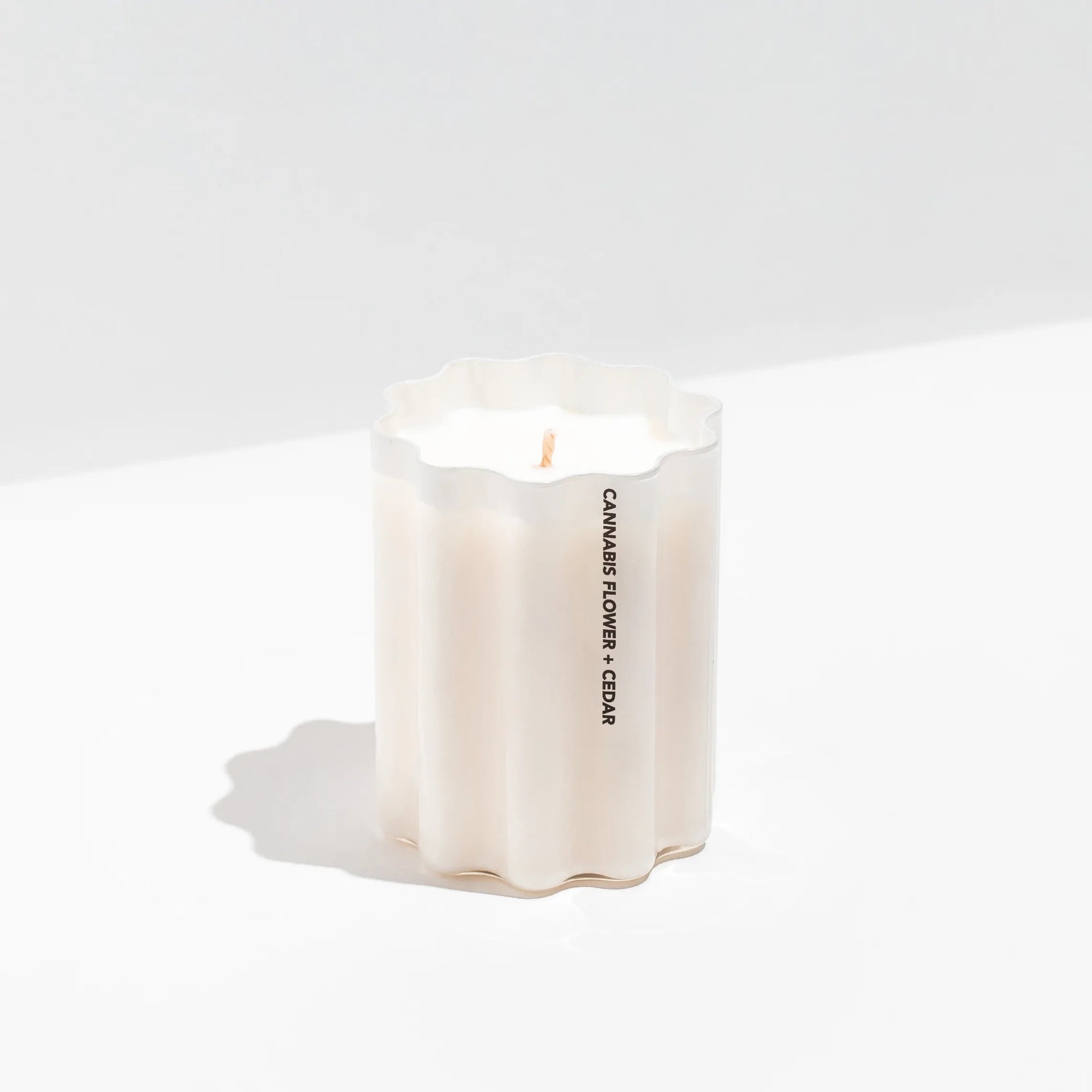 Wave Candle- Cannabis Flower + Cedar