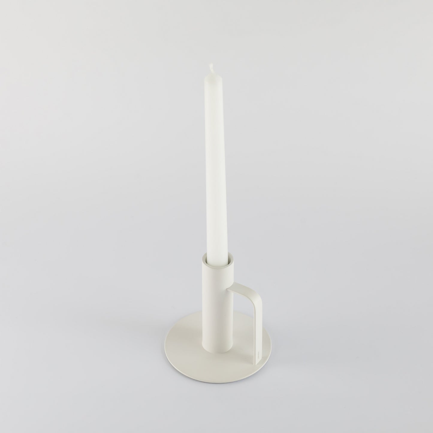 Chamberstick Candleholder- White