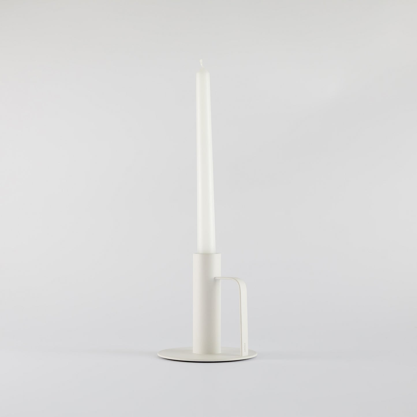 Chamberstick Candleholder- White